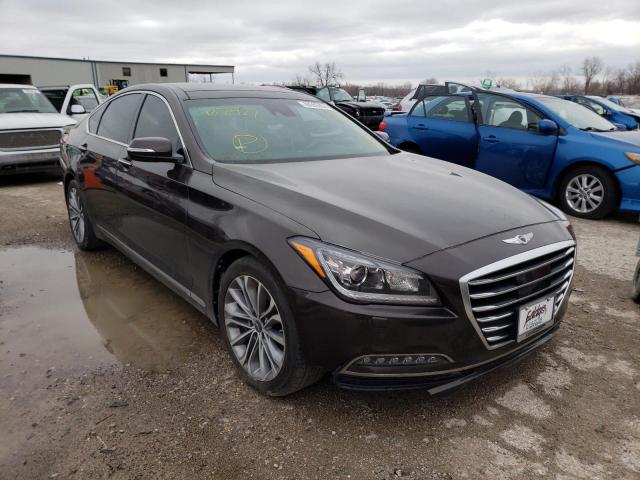 GENESIS G80 BASE 2017 with VIN KMHGN4JE1HU187427 - Photo from auction