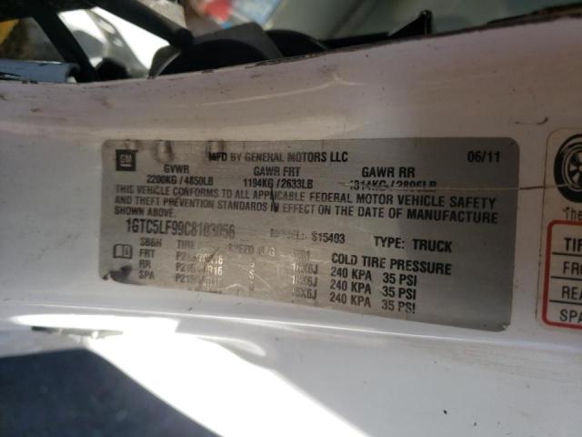 Photo 10 from auction – 2012 GMC CANYON with VIN 1GTC5LF99C8103056