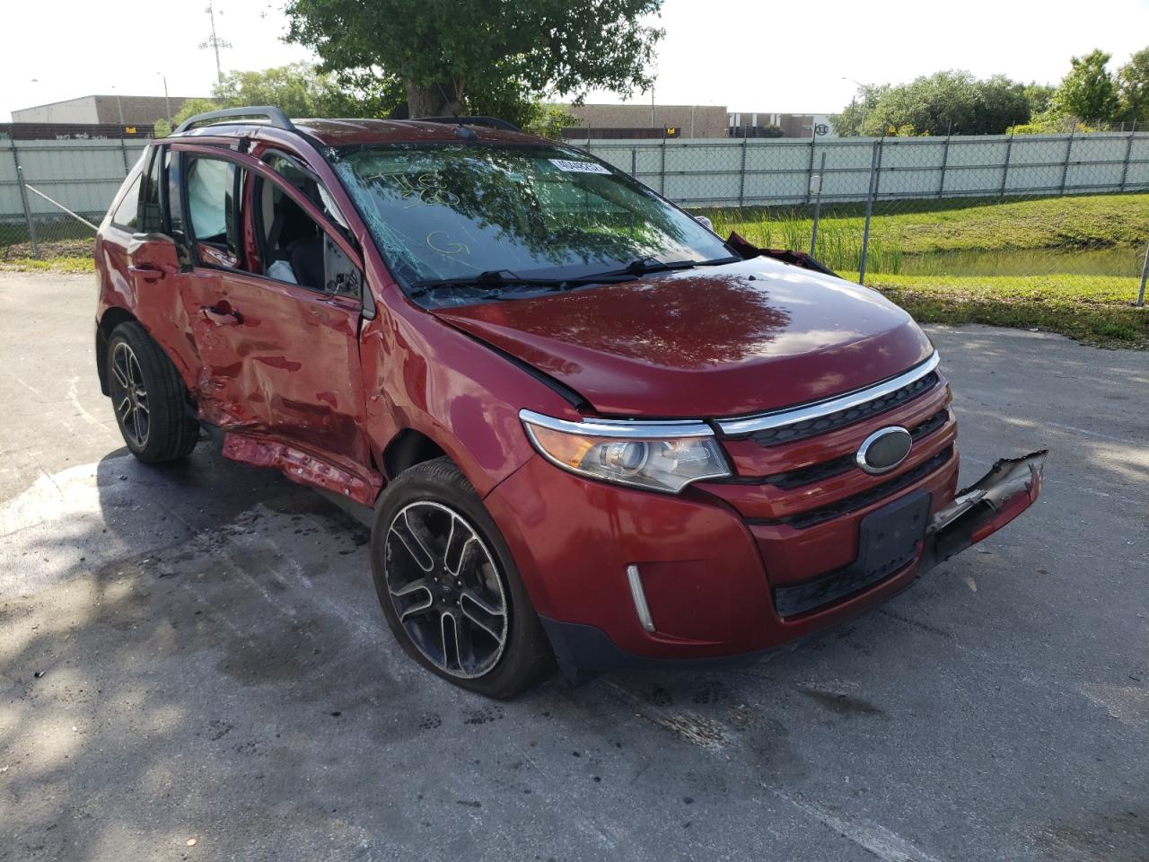 FORD EDGE SEL 2013 with VIN 2FMDK3JC9DBC57230 - Photo from auction