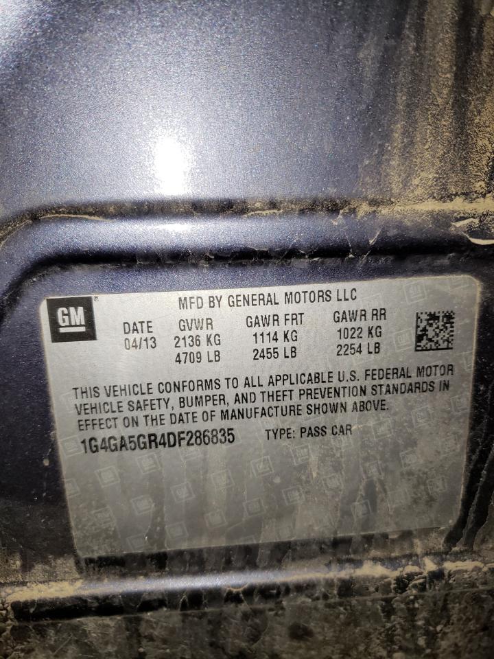 Photo 10 from auction – 2013 BUICK LACROSSE with VIN 1G4GA5GR4DF286835
