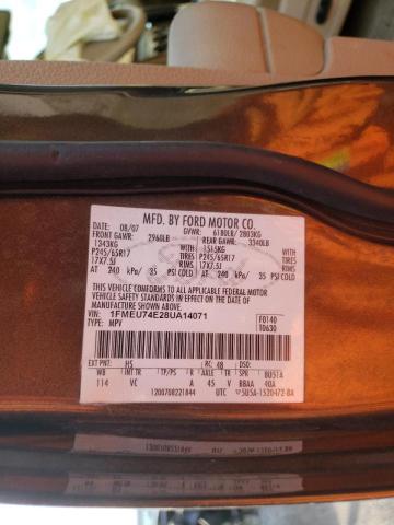 Photo 10 from auction – 2008 FORD EXPLORER E with VIN 1FMEU74E28UA14071