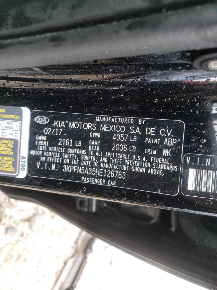 Photo 10 from auction – 2017 KIA FORTE EX with VIN 3KPFN5A35HE126763