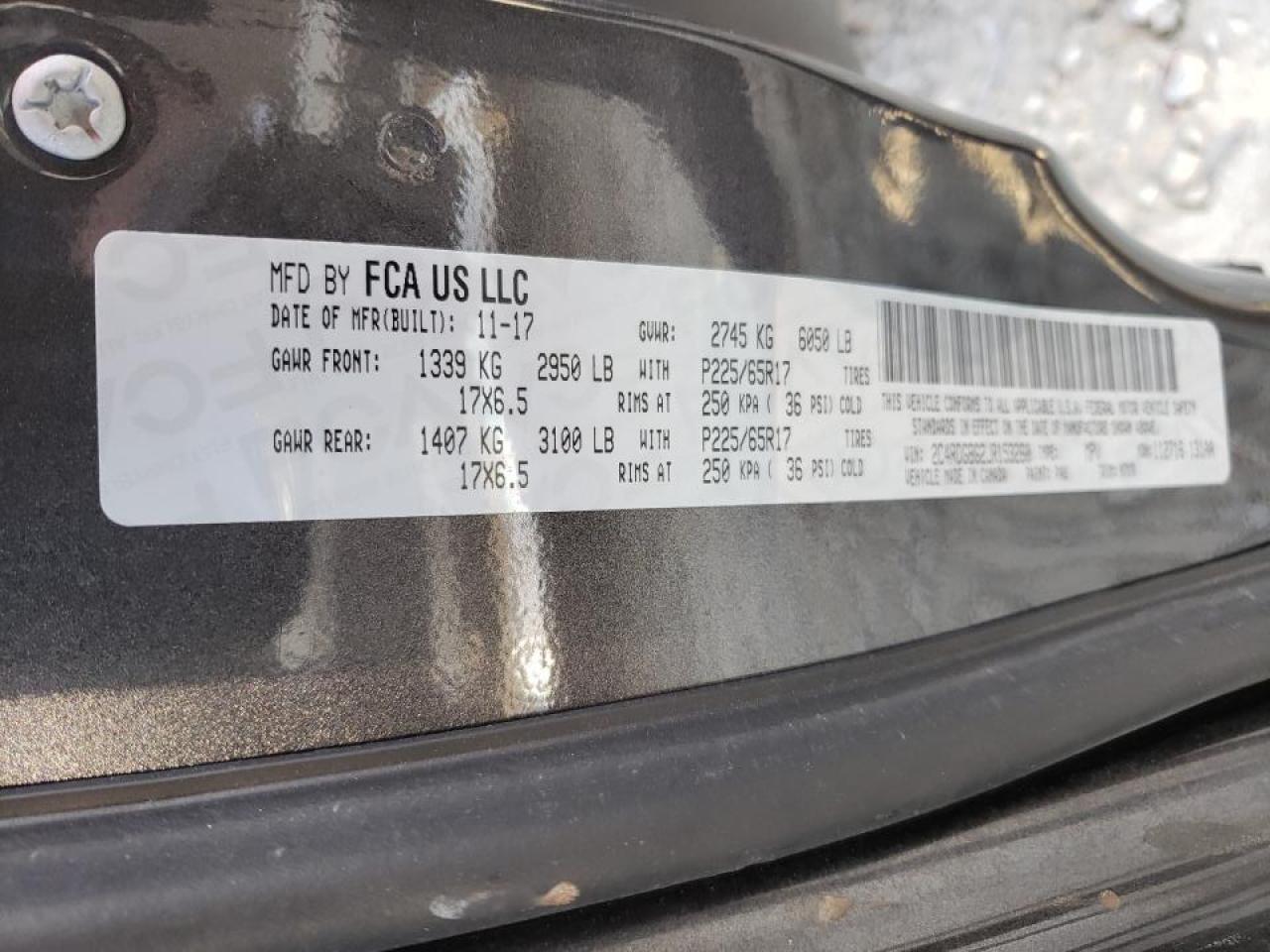 Photo 10 from auction – 2018 DODGE GRAND CARA with VIN 2C4RDGBG2JR153260
