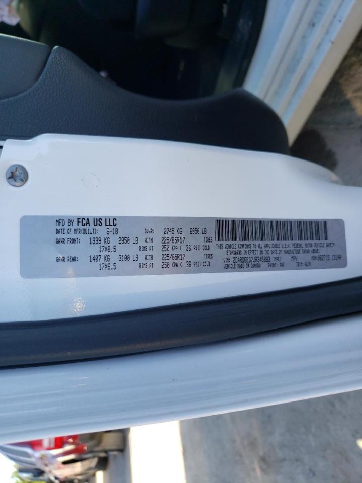 Photo 10 from auction – 2018 DODGE GRAND CARA with VIN 2C4RDGEG7JR345883
