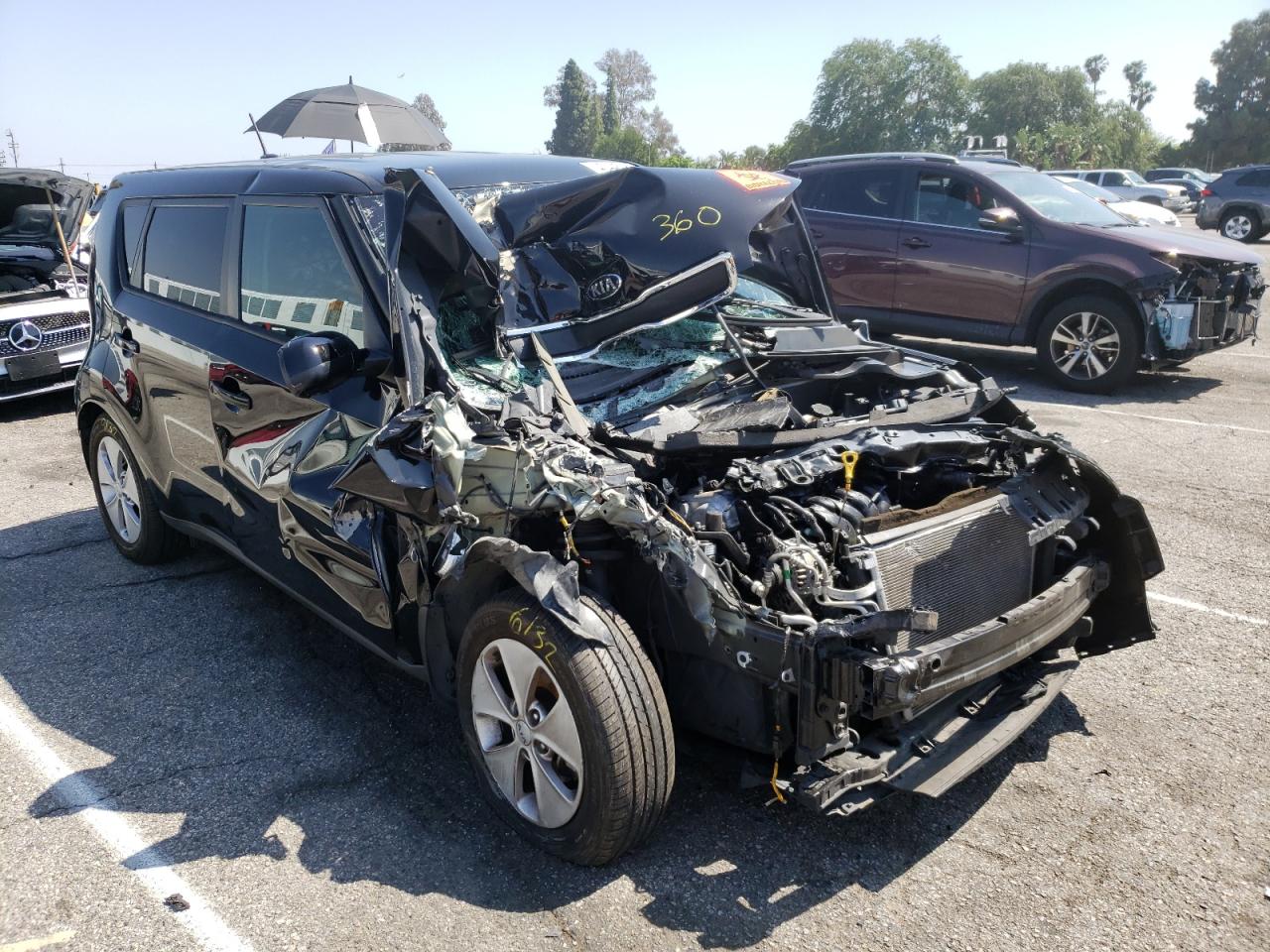 KIA SOUL 2014 with VIN KNDJN2A23E7738648 - Photo from auction