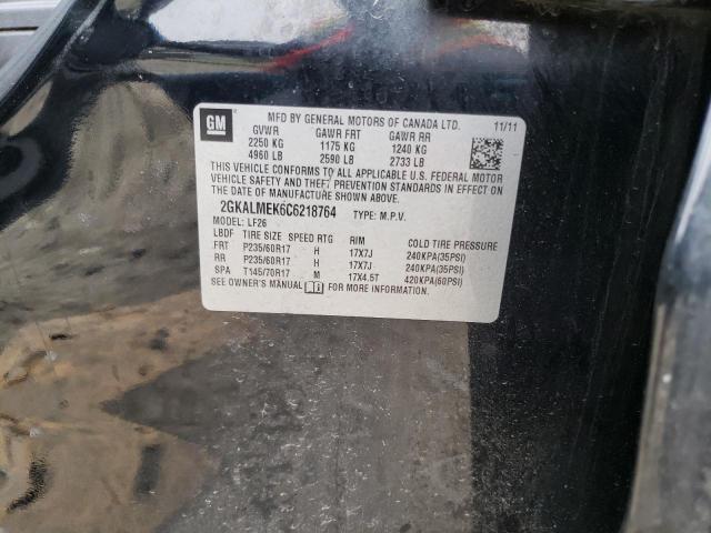 Photo 10 from auction – 2012 GMC TERRAIN SL with VIN 2GKALMEK6C6218764