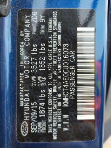 Photo 10 from auction – 2016 HYUNDAI ACCENT SE with VIN KMHCT4AE0GU016073