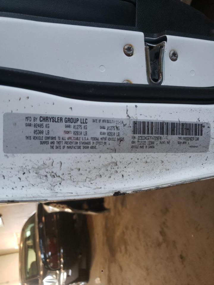 Photo 10 from auction – 2015 DODGE CHARGER R/ with VIN 2C3CDXCT7FH729878