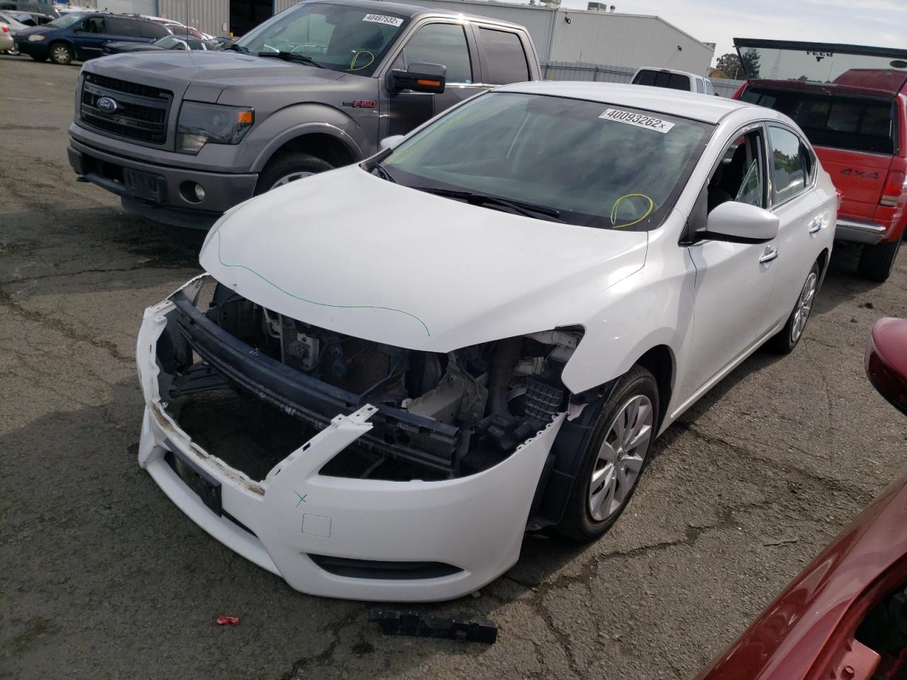 Photo 2 from auction – 2015 NISSAN SENTRA S with VIN 3N1AB7AP1FY270861