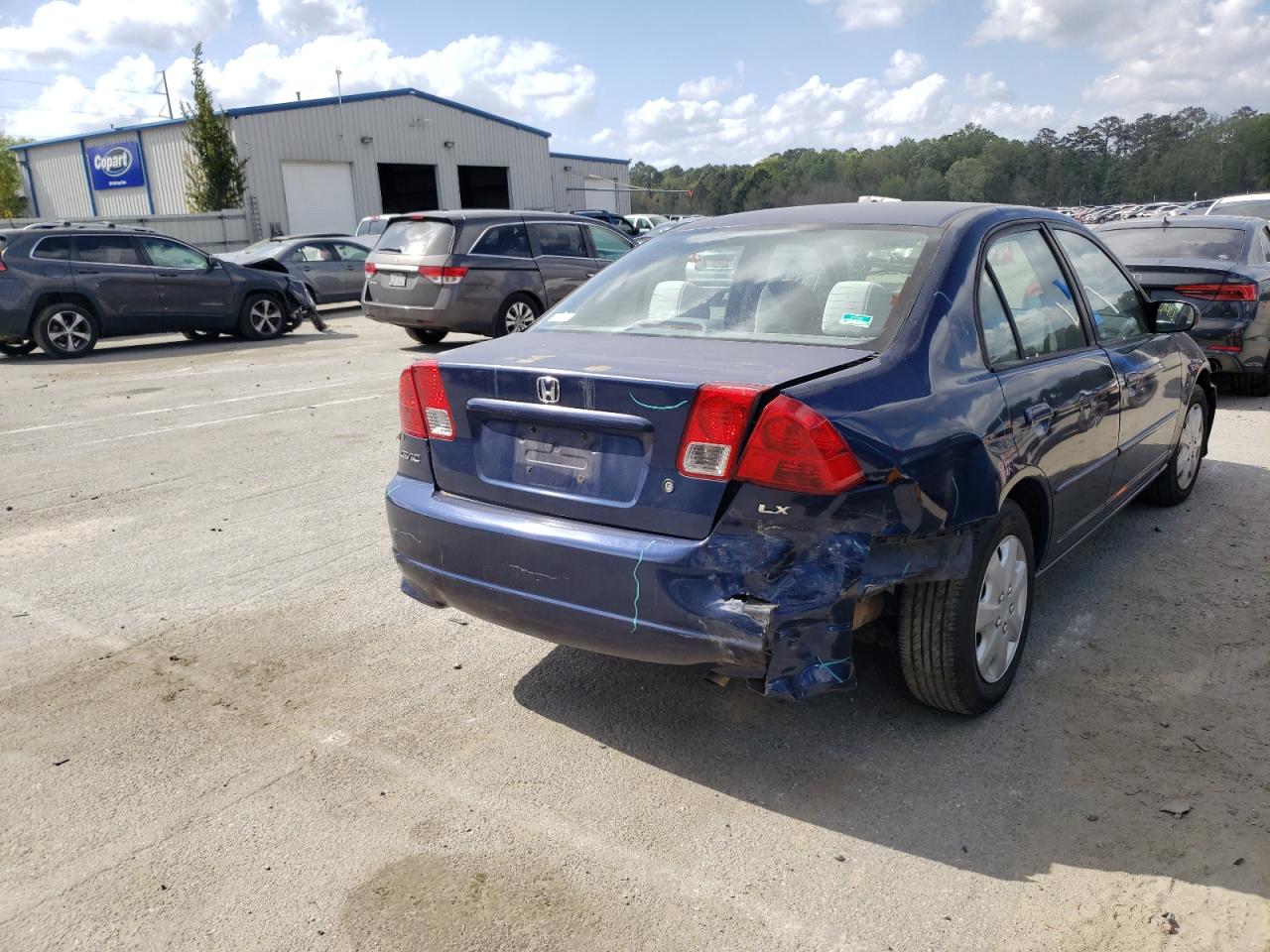 Photo 9 from auction – 2004 HONDA CIVIC LX with VIN 2HGES16544H587895