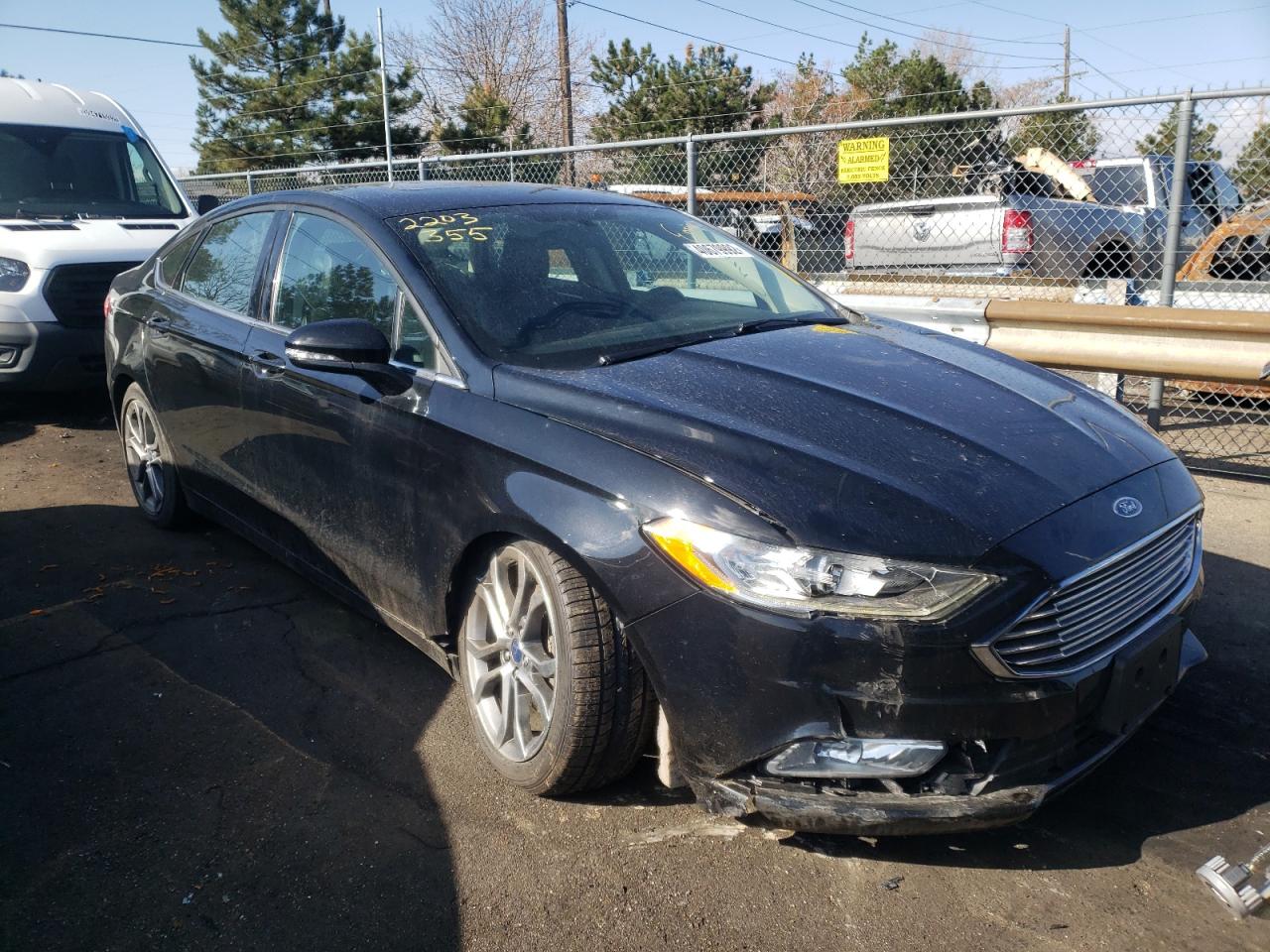 FORD FUSION SE 2017 with VIN 3FA6P0HD2HR404173 - Photo from auction