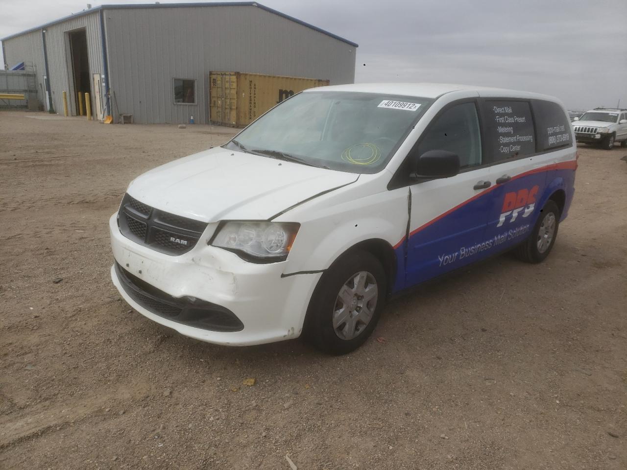 Photo 2 from auction – 2012 DODGE RAM VAN with VIN 2C4RDGAG9CR289454