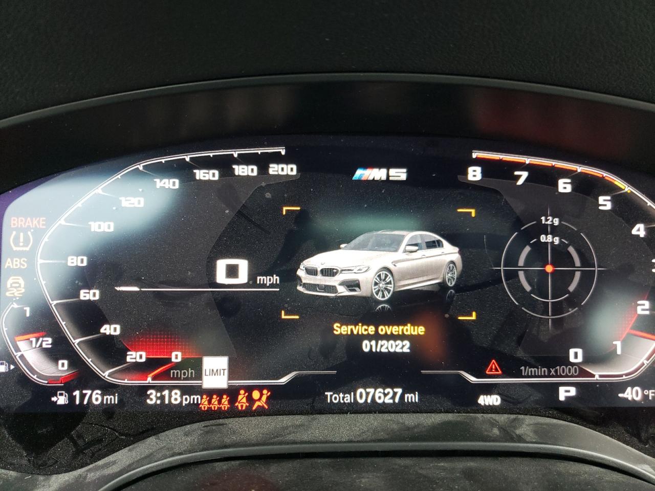Photo 8 from auction – 2021 BMW M5 with VIN WBS83CH02MCF23021
