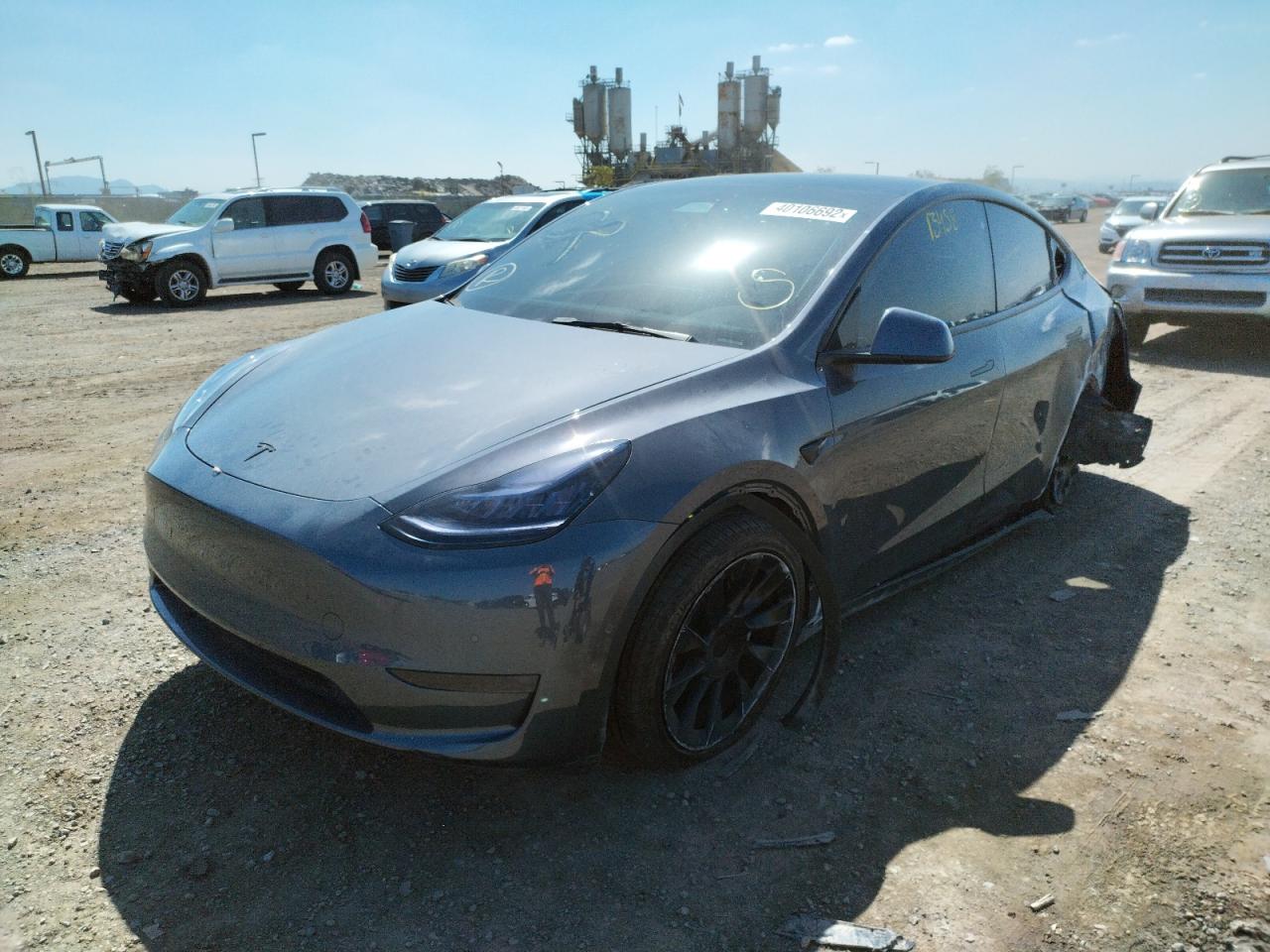 Photo 2 from auction – 2021 TESLA MODEL Y with VIN 5YJYGDEE2MF196038