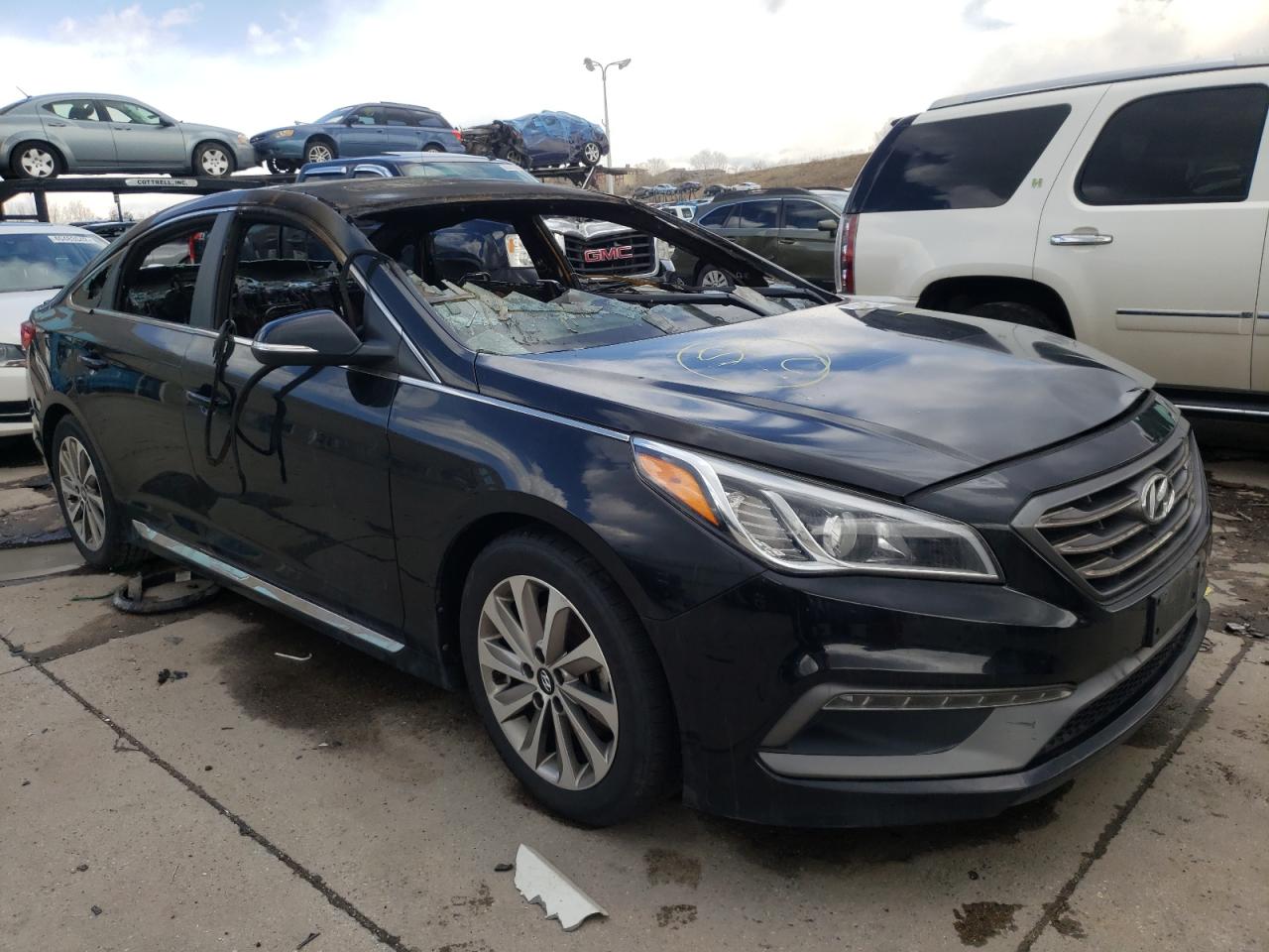 HYUNDAI SONATA SPO 2017 with VIN 5NPE34AF6HH586919 - Photo from auction