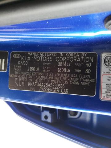 Photo 10 from auction – 2010 KIA FORTE EX with VIN KNAFU4A28A5299616