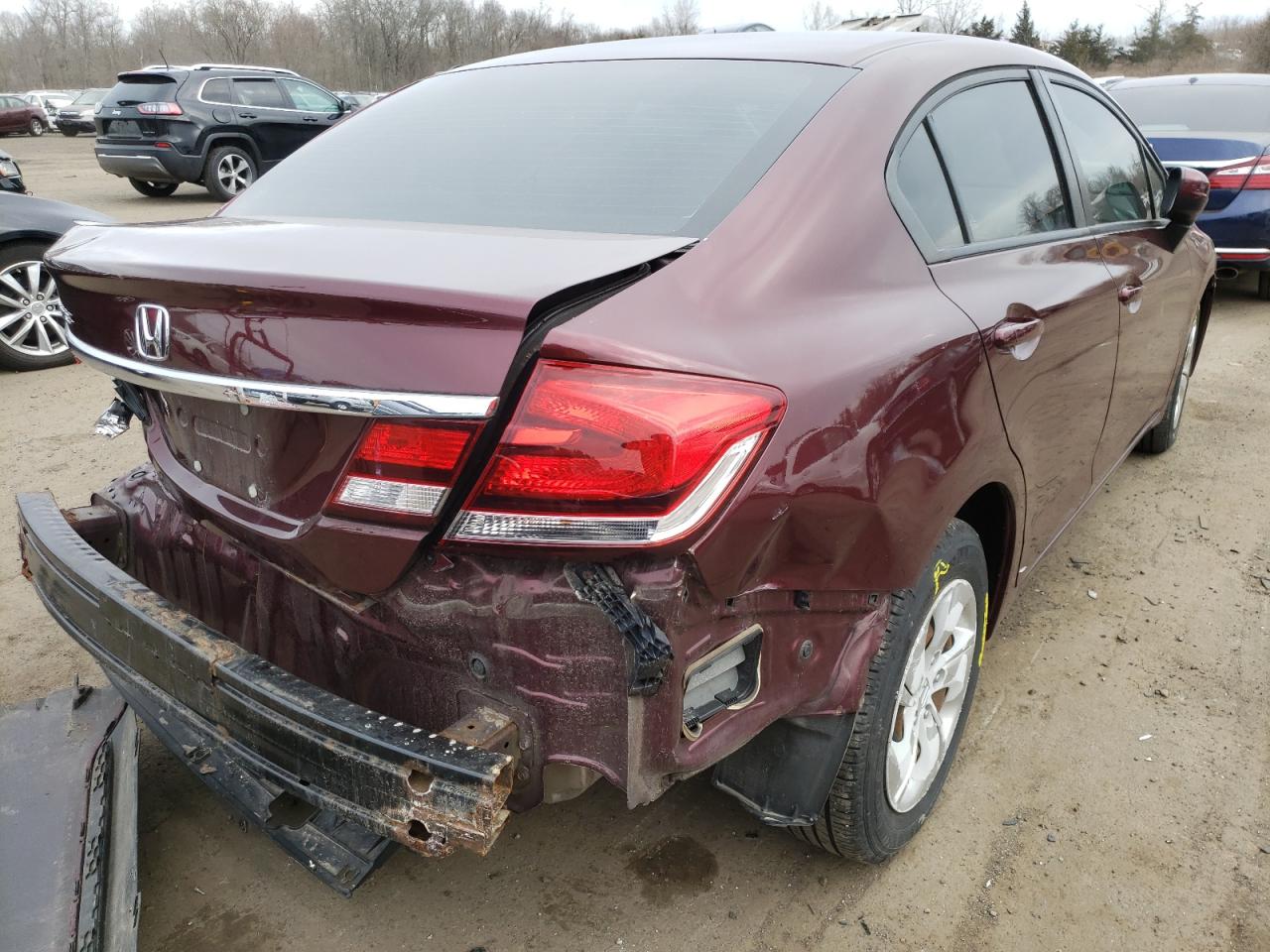 Photo 4 from auction – 2014 HONDA CIVIC LX with VIN 19XFB2F52EE234920