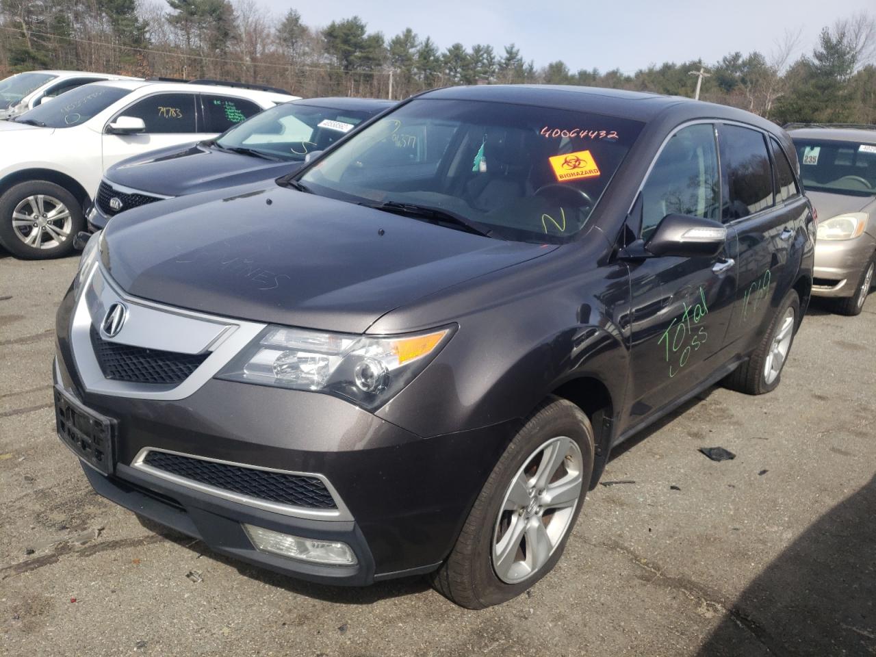 Photo 2 from auction – 2012 ACURA MDX with VIN 2HNYD2H25CH517362