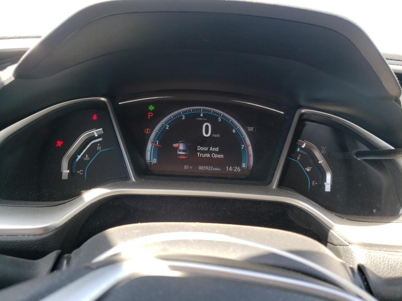 Photo 8 from auction – 2016 HONDA CIVIC EX with VIN 19XFC2F75GE031618