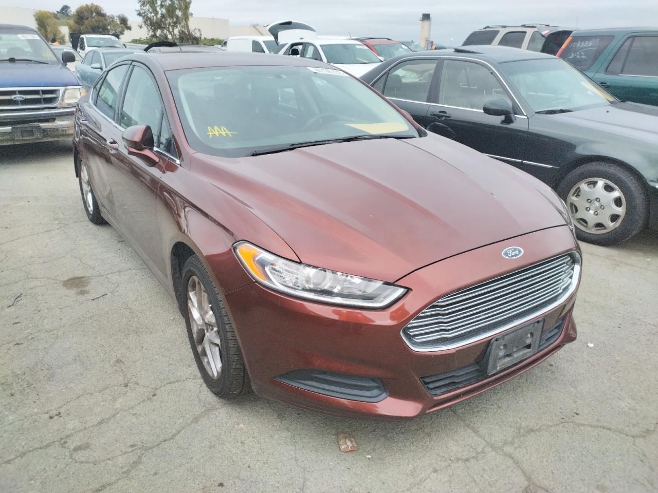 FORD FUSION SE 2016 with VIN 3FA6P0H74GR358175 - Photo from auction
