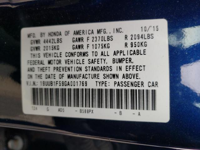 Photo 10 from auction – 2016 ACURA TLX TECH with VIN 19UUB1F59GA001769