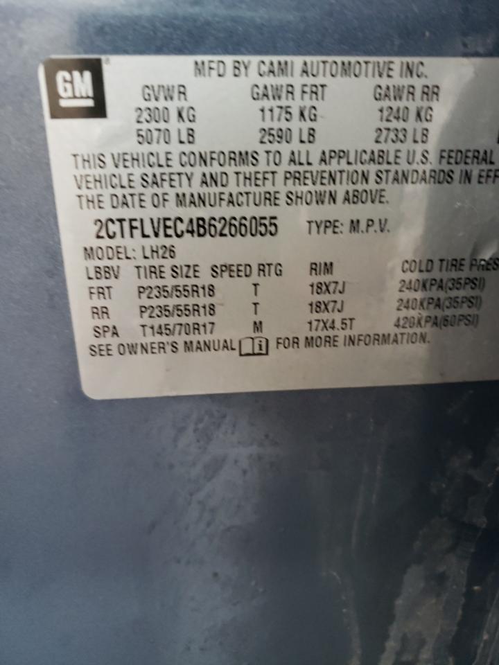 Photo 10 from auction – 2011 GMC TERRAIN SL with VIN 2CTFLVEC4B6266055