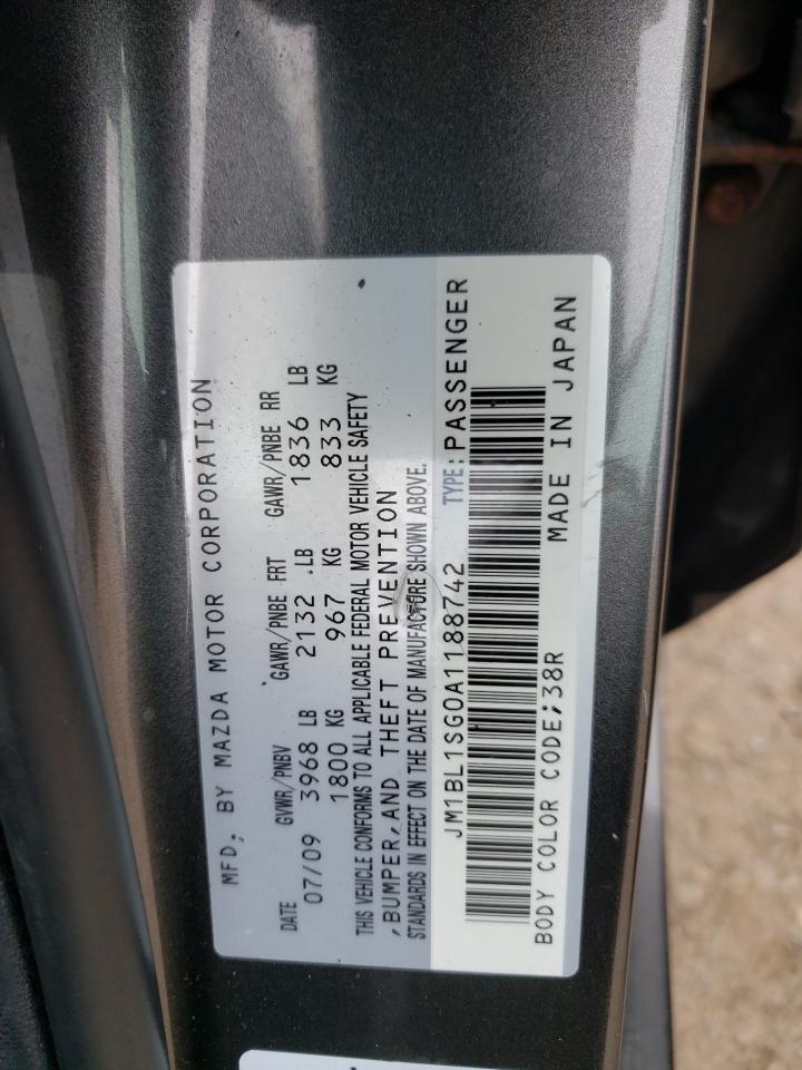 Photo 10 from auction – 2010 MAZDA 3 I with VIN JM1BL1SG0A1188742