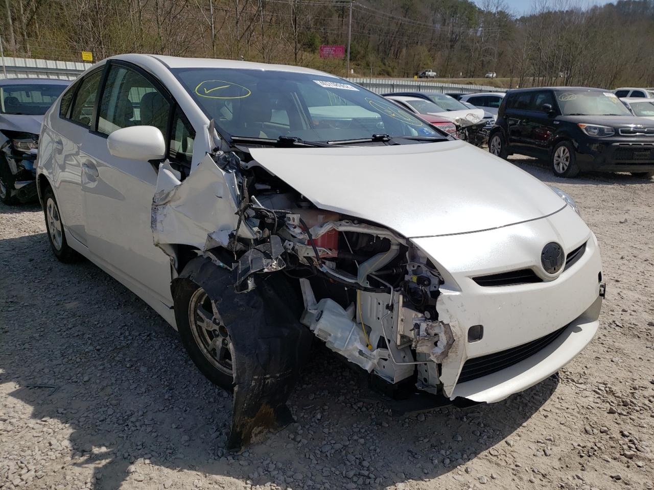 TOYOTA PRIUS 2011 with VIN JTDKN3DU2B0291807 - Photo from auction