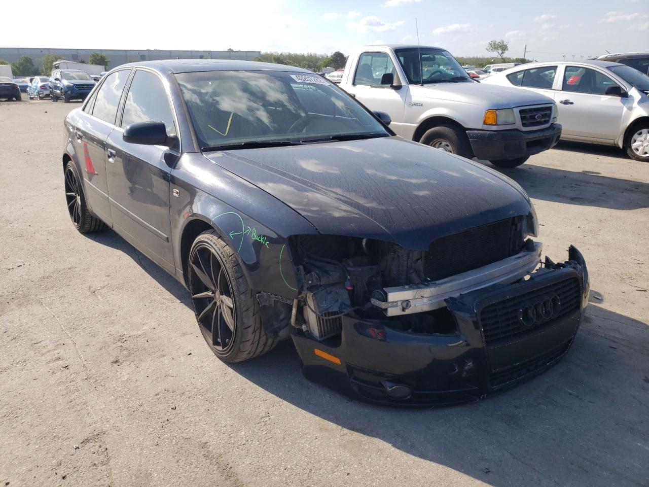 AUDI A4 2 2007 with VIN WAUAF78E57A027580 - Photo from auction