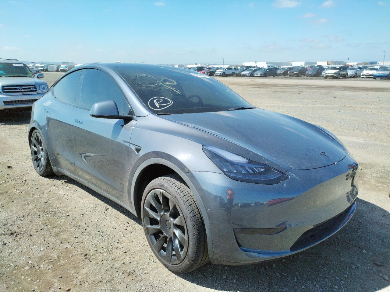 TESLA MODEL Y 2021 with VIN 5YJYGDEE2MF196038 - Photo from auction