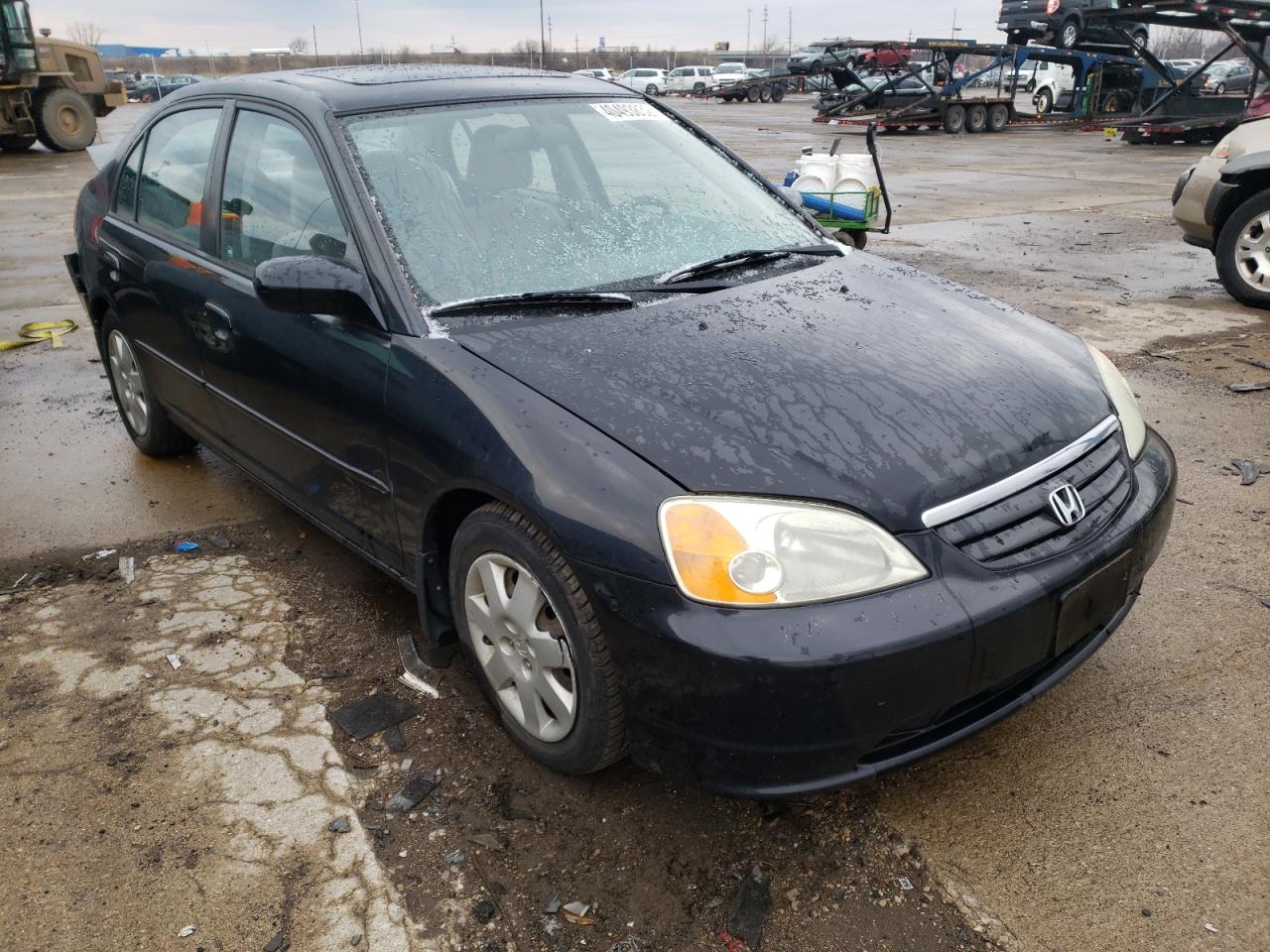 HONDA CIVIC EX 2002 with VIN 1HGES25712L063676 - Photo from auction