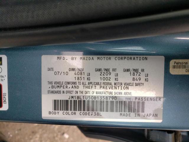 Photo 10 from auction – 2011 MAZDA MAZDA3 with VIN JM1BL1U50B1358790