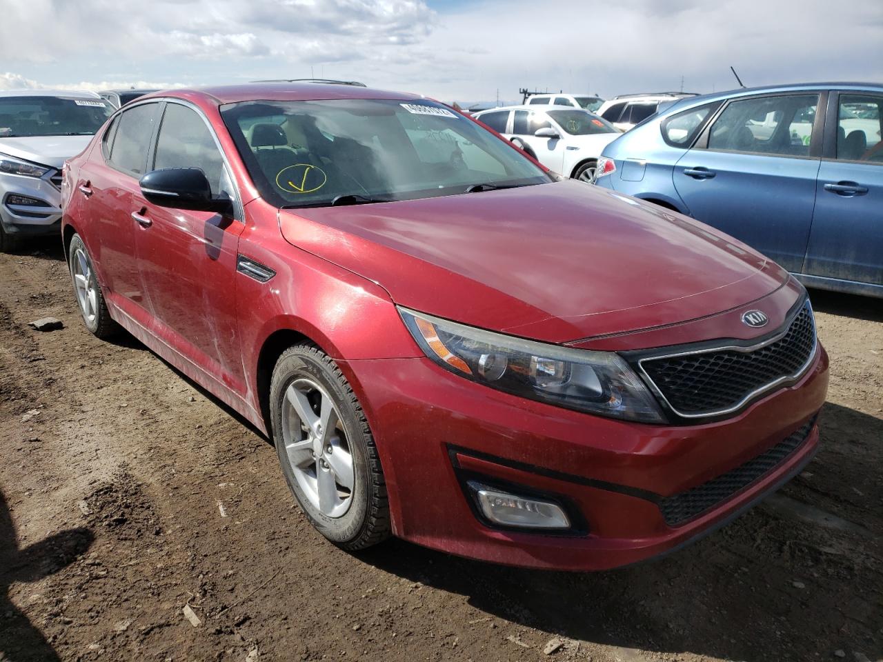 KIA OPTIMA LX 2014 with VIN 5XXGM4A74EG343986 - Photo from auction