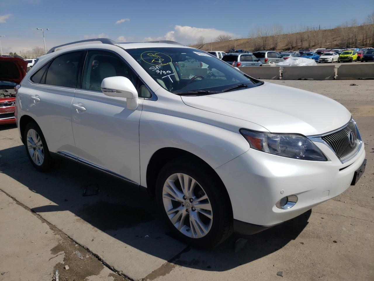 LEXUS RX 450 2011 with VIN JTJBC1BA0B2423676 - Photo from auction