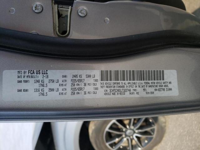 Photo 10 from auction – 2018 DODGE JOURNEY SE with VIN 3C4PDCAB3JT322740