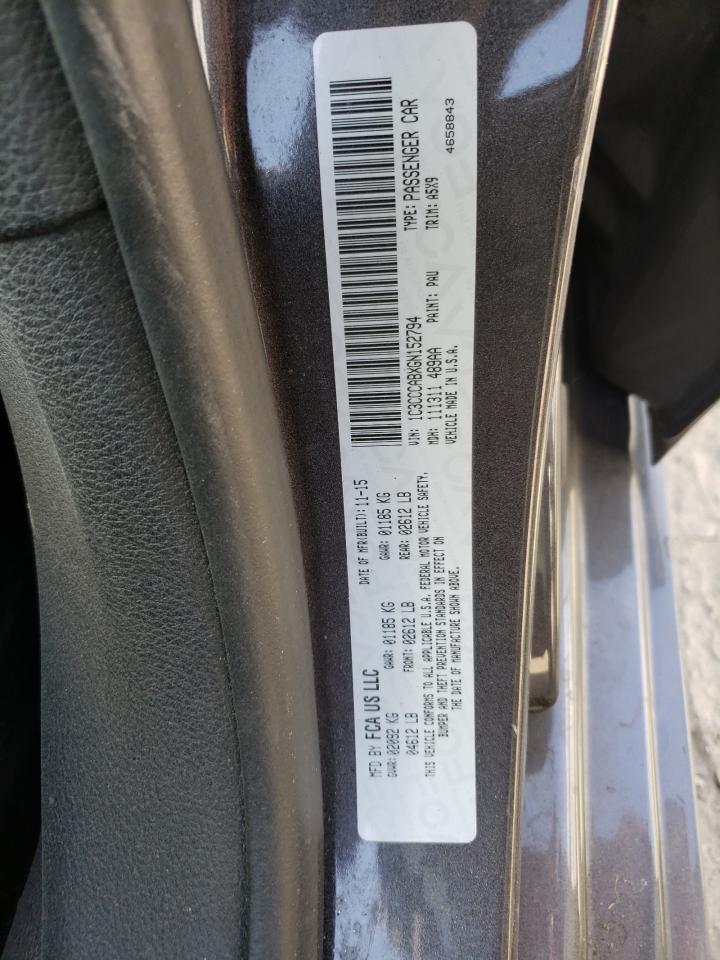 Photo 10 from auction – 2016 CHRYSLER 200 LIMITE with VIN 1C3CCCABXGN152794