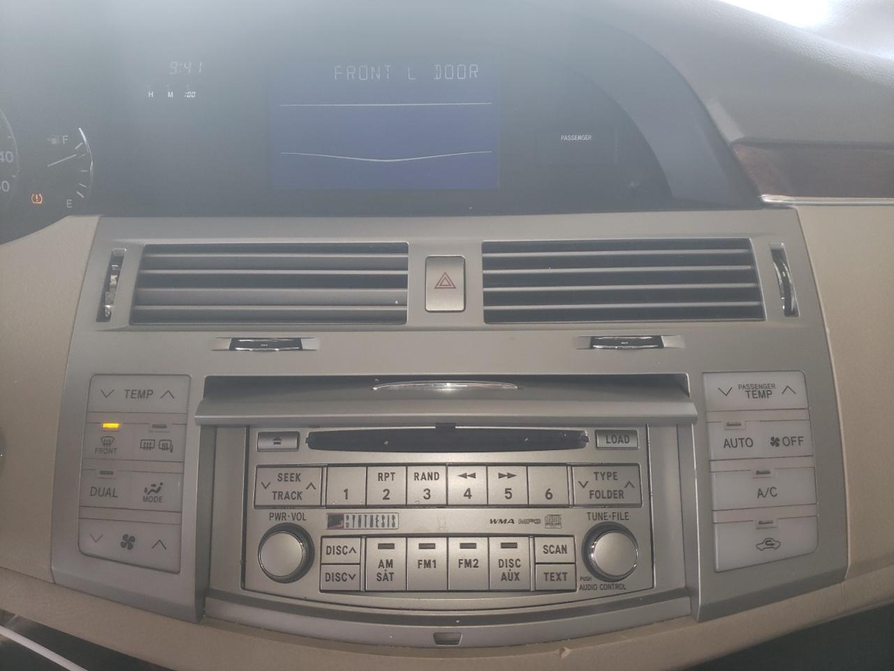 Photo 9 from auction – 2008 TOYOTA AVALON with VIN 4T1BK36B98U284063