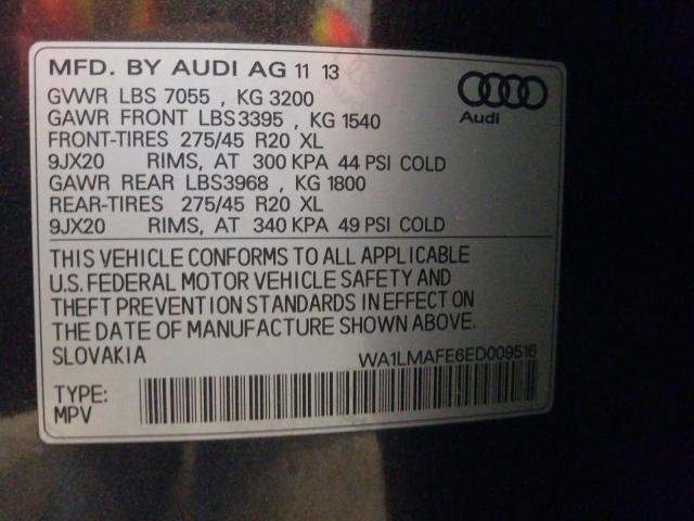 Photo 10 from auction – 2014 AUDI Q7 PREMIUM with VIN WA1LMAFE6ED009516