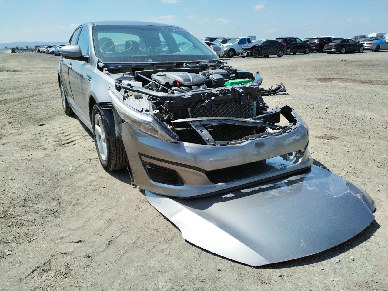 KIA OPTIMA LX 2015 with VIN 5XXGM4A73FG385549 - Photo from auction