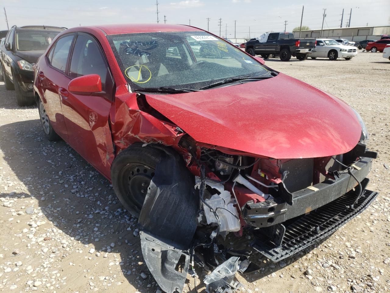 TOYOTA COROLLA L 2019 with VIN 2T1BURHE3KC163896 - Photo from auction