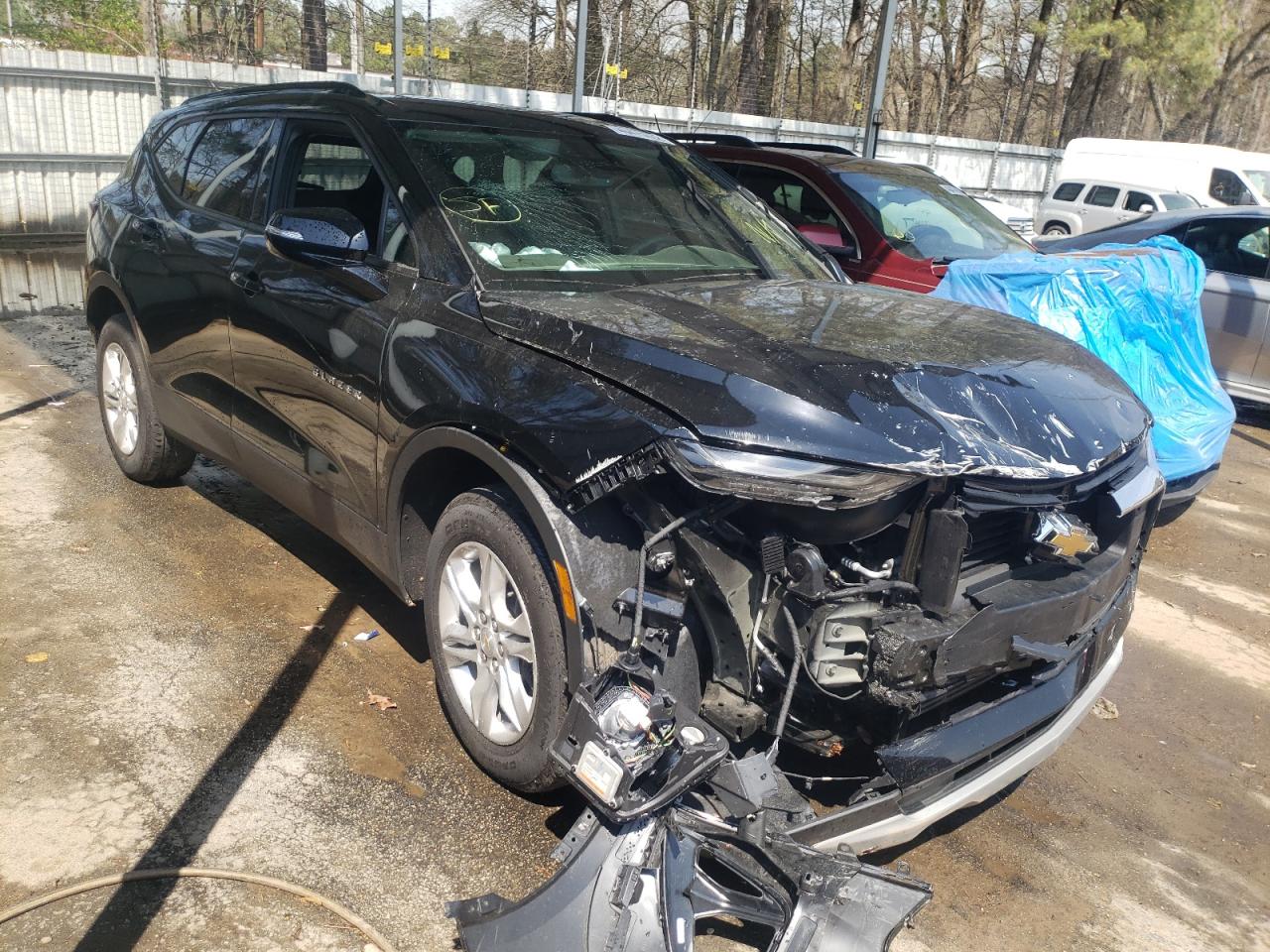 CHEVROLET BLAZER 2LT 2022 with VIN 3GNKBCR49NS122972 - Photo from auction