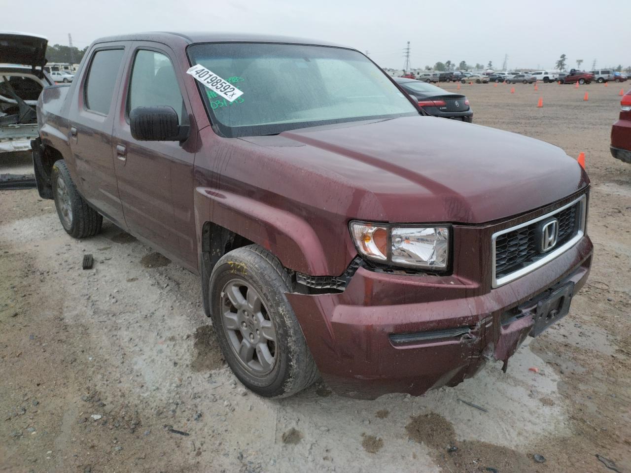 HONDA RIDGELINE 2007 with VIN 2HJYK16327H501980 - Photo from auction