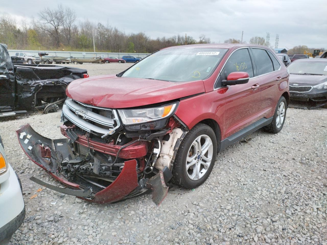 Photo 2 from auction – 2017 FORD EDGE TITAN with VIN 2FMPK3K92HBB58271