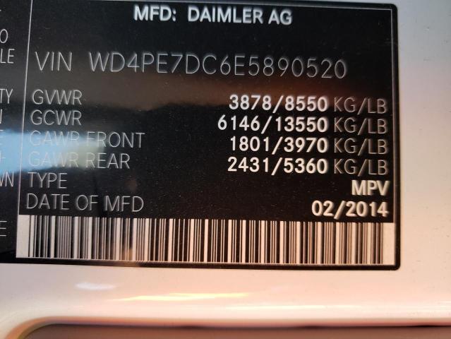 Photo 10 from auction – 2014 MERCEDES-BENZ SPRINTER 2 with VIN WD4PE7DC6E5890520