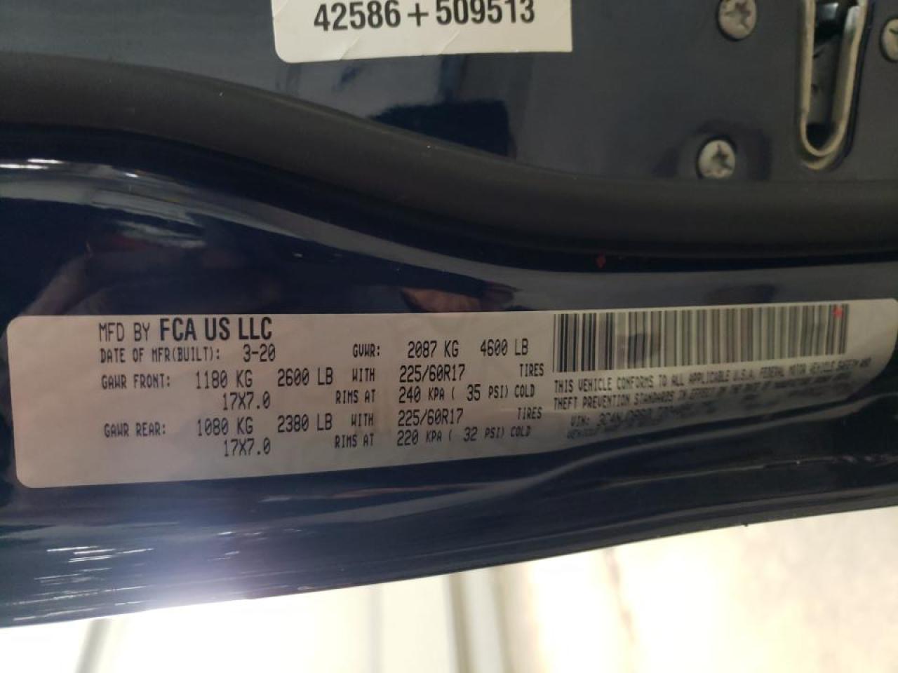 Photo 10 from auction – 2020 JEEP COMPASS LA with VIN 3C4NJDBB2LT224094