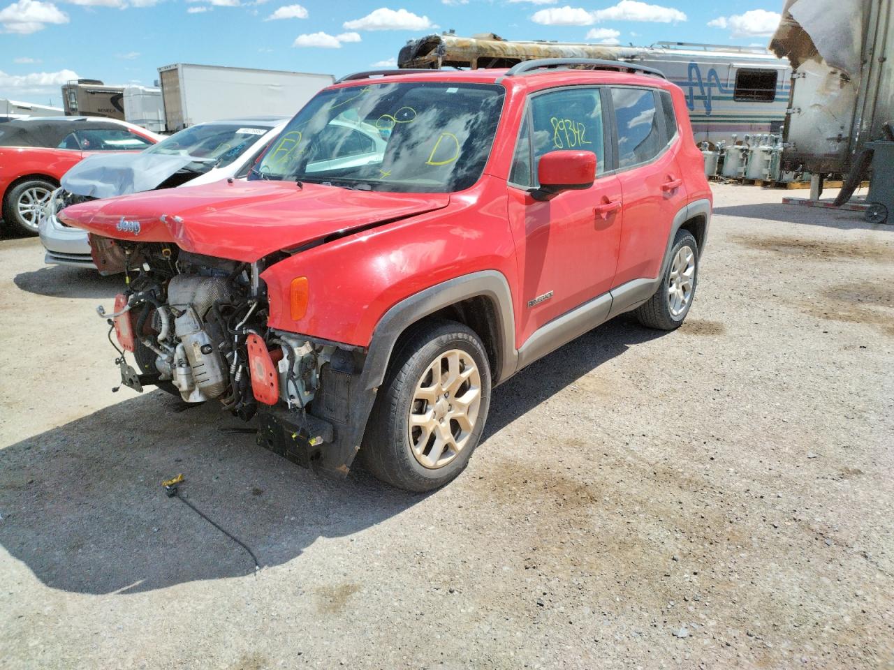 Photo 2 from auction – 2017 JEEP RENEGADE L with VIN ZACCJABB4HPE82492