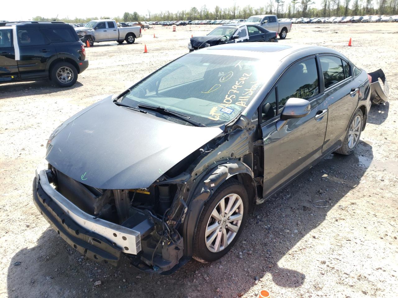 Фото 2 с аукциона – 2012 HONDA CIVIC EXL с VIN 19XFB2F90CE331968
