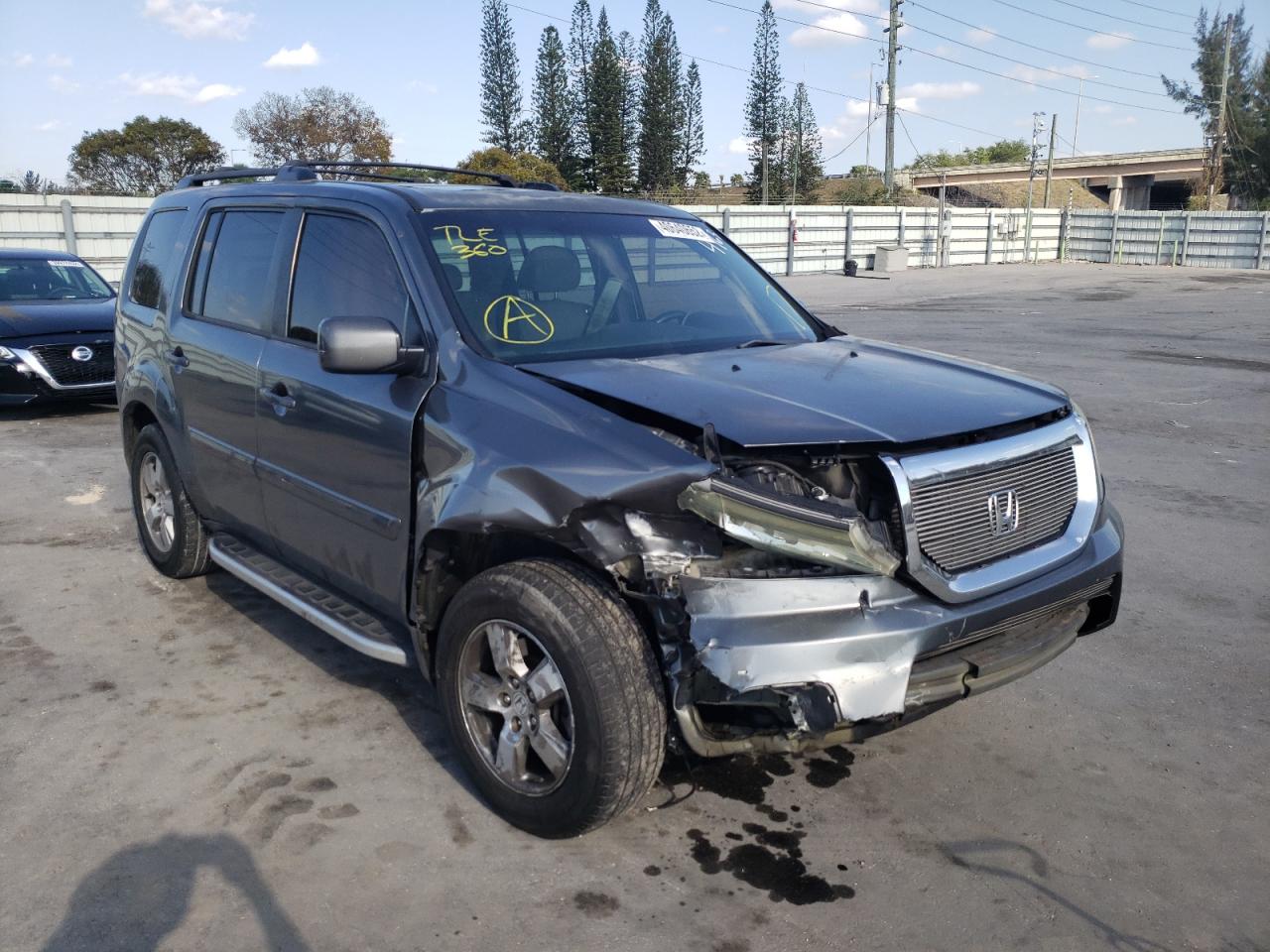 HONDA PILOT EXL 2010 with VIN 5FNYF3H52AB014763 - Photo from auction