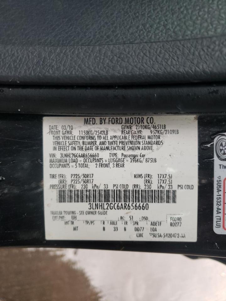 Photo 10 from auction – 2010 LINCOLN MKZ with VIN 3LNHL2GC6AR656660