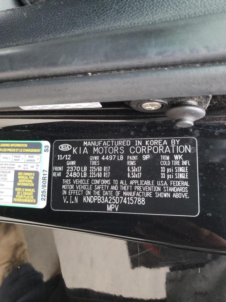 Photo 10 from auction – 2013 KIA SPORTAGE B with VIN KNDPB3A25D7415788